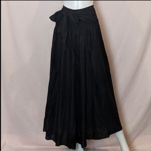 Happy Trunks Black Smocked Tie Waist Beach Maxi Skirt size 3X